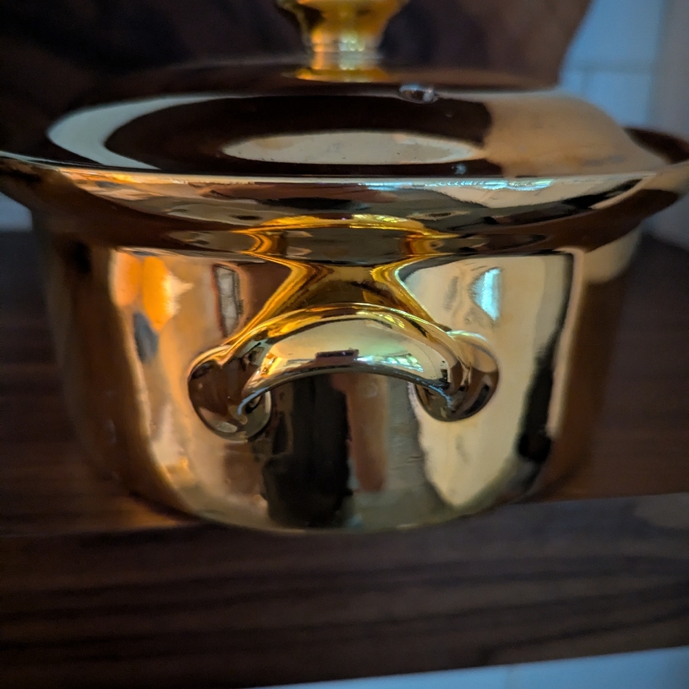 Vintage Hall Golden Globe Carbone covered casserole - Picture 2 of 13